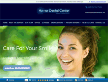Tablet Screenshot of homerdentalcenter.com